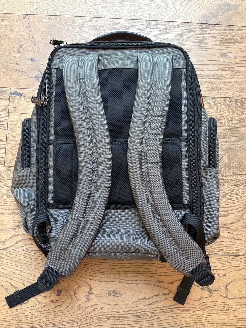 Tumi Orange and Gray Travel Backpack - Picture 4 of 6